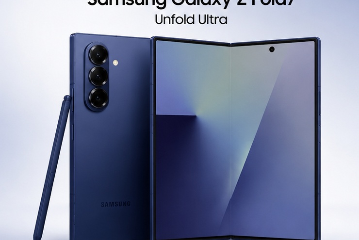 Samsung Galaxy Z Fold7 foldable smartphone unfolded