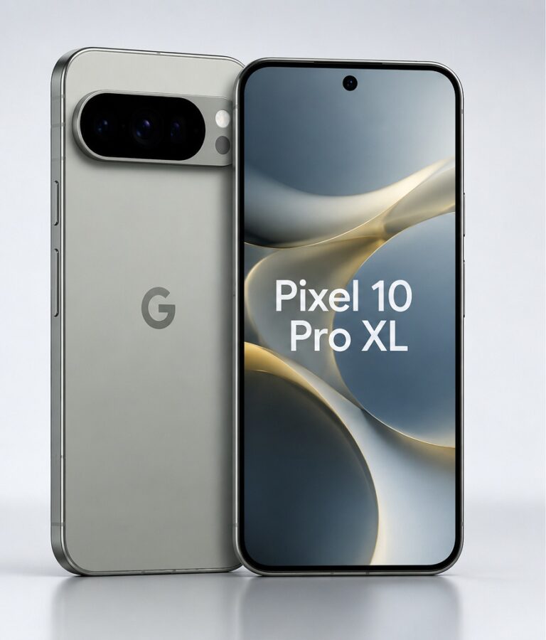 Google Pixel 10 Pro XL smartphone front and rear view